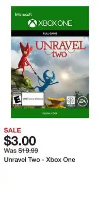 Game Stop Unravel Two - Xbox One offer