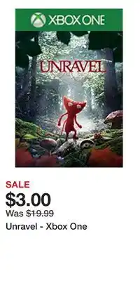 Game Stop Unravel - Xbox One offer