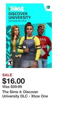 Game Stop The Sims 4: Discover University DLC - Xbox One offer