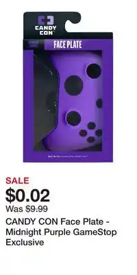 Game Stop CANDY CON Face Plate - Midnight Purple GameStop Exclusive offer