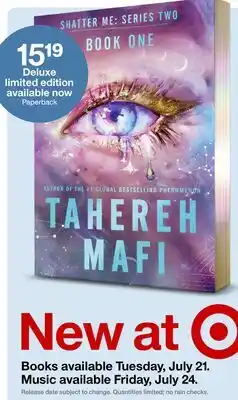 Target SHATTER ME: SERIES TWO BOOK ONE offer