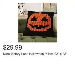 Costco Mina Victory Loop Halloween Pillow, 22 x 22 offer