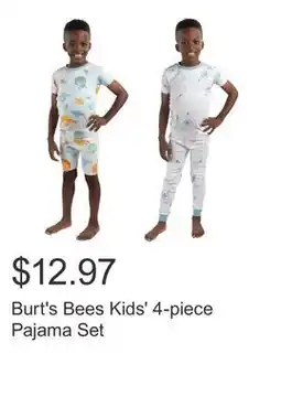 Costco Burt's Bees Kids' 4-piece Pajama Set offer