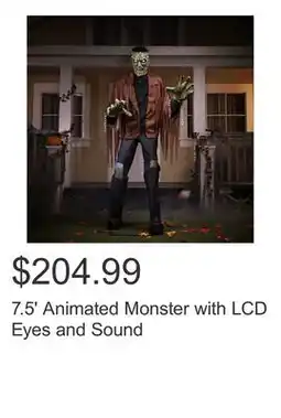 Costco 7.5' Animated Monster with LCD Eyes and Sound offer