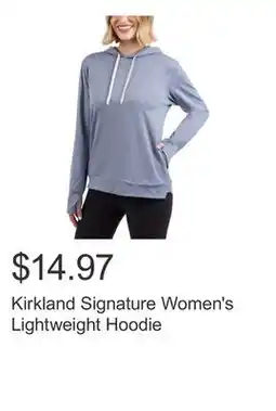 Costco Kirkland Signature Women's Lightweight Hoodie offer