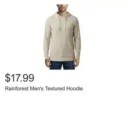 Costco Rainforest Men's Textured Hoodie offer