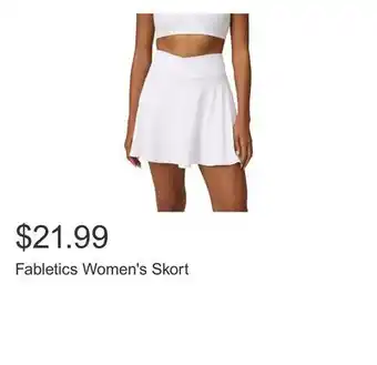 Costco Fabletics Women's Skort offer