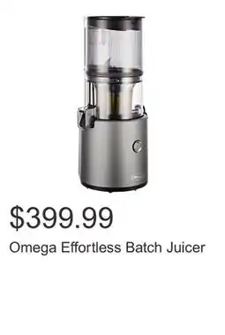 Costco Omega Effortless Batch Juicer offer