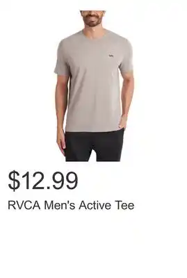 Costco RVCA Men's Active Tee offer