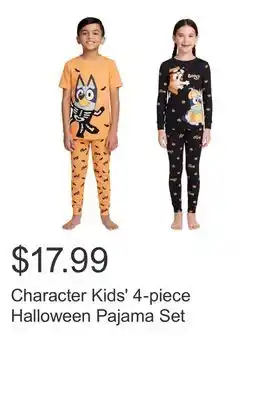 Costco Character Kids' 4-piece Halloween Pajama Set offer