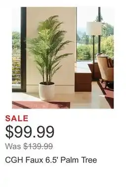 Costco CGH Faux 6.5' Palm Tree offer