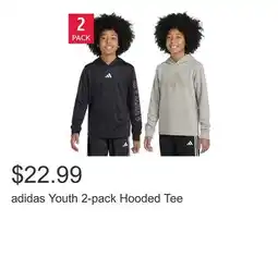 Costco adidas Youth 2-pack Hooded Tee offer