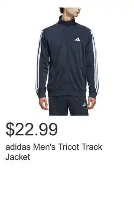 Costco adidas Men's Tricot Track Jacket offer