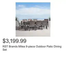 Costco RST Brands Milea 9-piece Outdoor Patio Dining Set offer