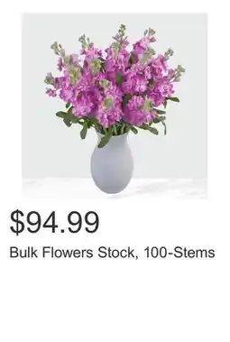 Costco Bulk Flowers Stock, 100-Stems offer