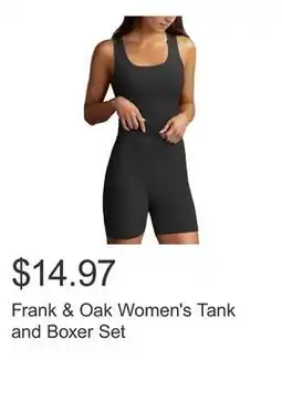 Costco Frank & Oak Women's Tank and Boxer Set offer