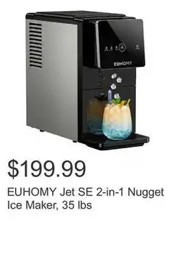 Costco EUHOMY Jet SE 2-in-1 Nugget Ice Maker, 35 lbs offer