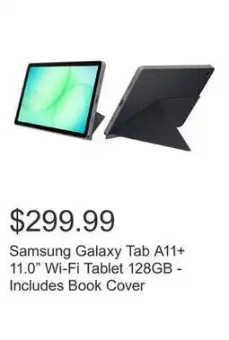 Costco Samsung Galaxy Tab A11+ 11.0 Wi-Fi Tablet 128GB - Includes Book Cover offer