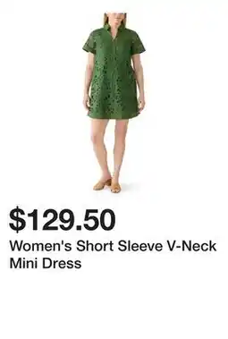 Belk Women's Short Sleeve V-Neck Mini Dress offer