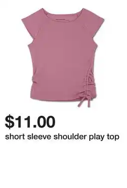 Belk short sleeve shoulder play top offer