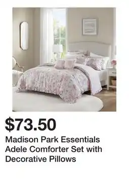 Belk Madison Park Essentials Adele Comforter Set with Decorative Pillows offer