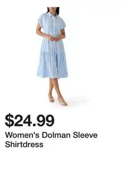 Belk Women's Dolman Sleeve Shirtdress offer