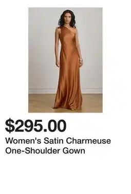 Belk Women's Satin Charmeuse One-Shoulder Gown offer