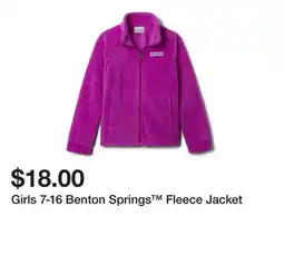Belk Girls 7-16 Benton Springs Fleece Jacket offer