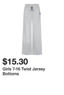 Belk Girls 7-16 Twist Jersey Bottoms offer