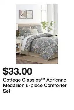 Belk Cottage Classics Adrienne Medallion 6-piece Comforter Set offer