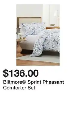 Belk Biltmore Sprint Pheasant Comforter Set offer