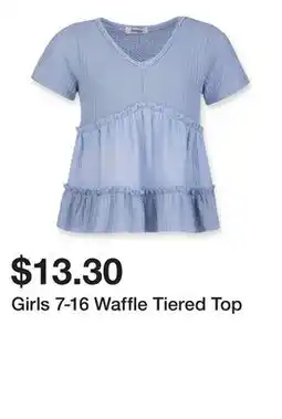 Belk Girls 7-16 Waffle Tiered Top offer