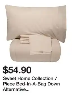 Belk Sweet Home Collection 7 Piece Bed-In-A-Bag Down Alternative Comforter & Sheet Set offer