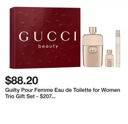 Belk Guilty Pour Femme Eau de Toilette for Women Trio Gift Set - $207 Value! offer