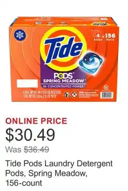 Costco Tide Pods Laundry Detergent Pods, Spring Meadow, 156-count offer