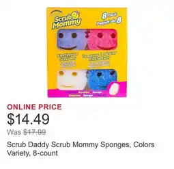 Costco Scrub Daddy Scrub Mommy Sponges, Colors Variety, 8-count offer