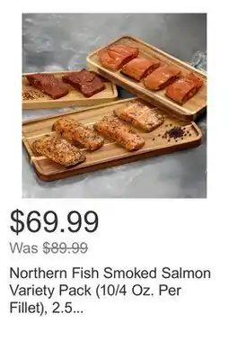 Costco Northern Fish Smoked Salmon Variety Pack (10/4 Oz. Per Fillet), 2.5 lbs. Total offer