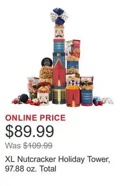 Costco XL Nutcracker Holiday Tower, 97.88 oz. Total offer