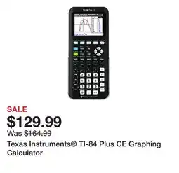 Office Depot Texas Instruments TI-84 Plus CE Graphing Calculator offer