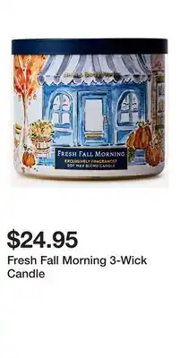 Bath & Body Works Fresh Fall Morning 3-Wick Candle offer