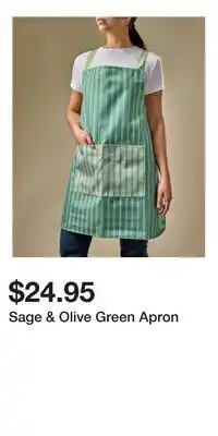Bath & Body Works Sage & Olive Green Apron offer