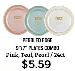 Seven Mile Market Pebbled Edge 9"/7" Plates Combo offer