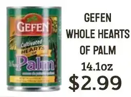 Seven Mile Market Gefen whole hearts of palm offer