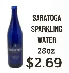 Seven Mile Market Saratoga sparkling water offer