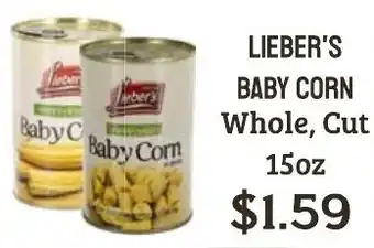 Seven Mile Market Lieber's baby corn offer