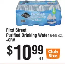 Smart & Final First Street Purified Drinking Water offer