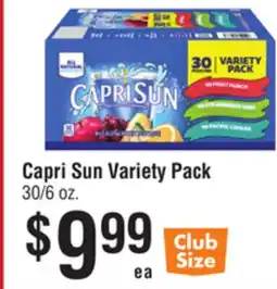Smart & Final Capri Sun Variety Pack offer