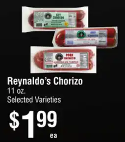 Smart & Final Reynaldo's Chorizo offer