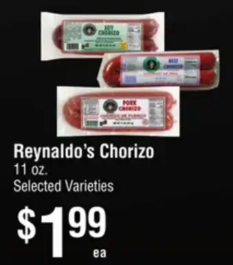 Smart & Final Reynaldo's Chorizo offer