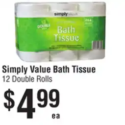 Smart & Final Simply Value Bath Tissue offer